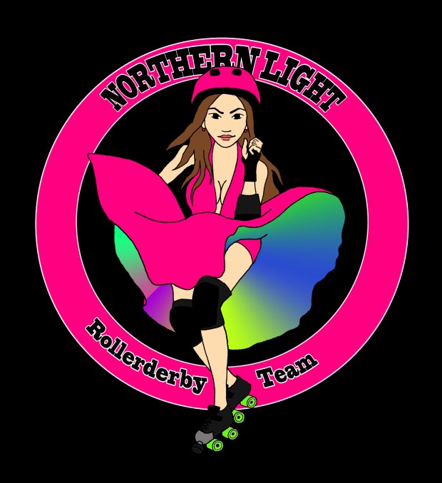 Northern Light Rollerderby team logo
